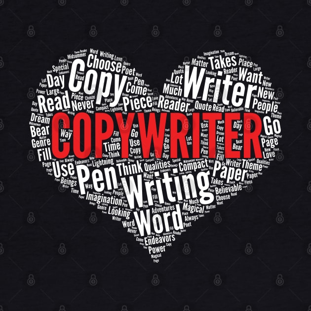 Copywriter Heart Shape Word Cloud Design for Copy Writer graphic by theodoros20